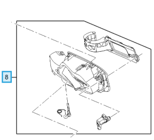 Vauxhall Astra 2016-2021 Fuel Flap Housing