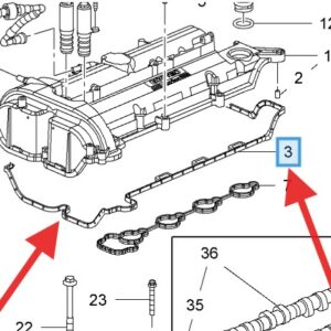Vauxhall Insignia 2009-2017 A20NHT Rocker Cover Gasket