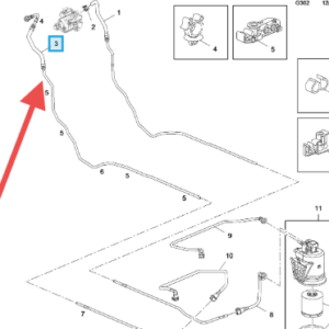 Vauxhall Astra 2011-2015 Fuel Return Pipe