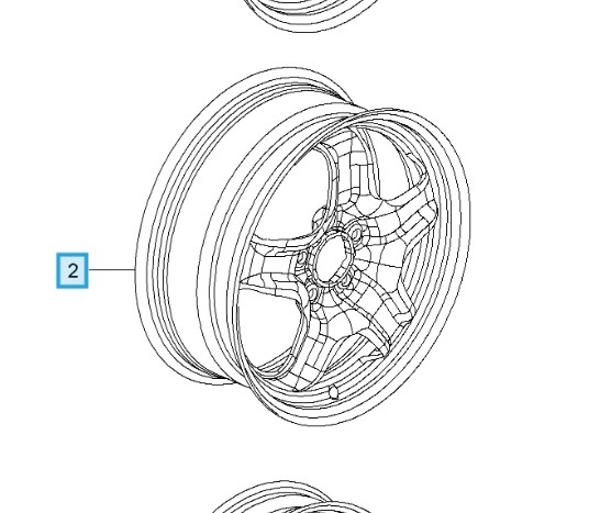 Vauxhall Zafira 2012-2018 17″ Road Wheel