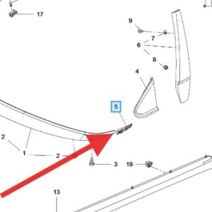 Vauxhall Meriva 2010-2017 Front Wing Pillar Trim