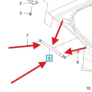 Vauxhall Insignia 2009-2017 Tailgate Strut (1)