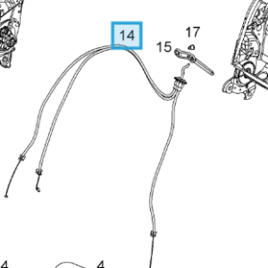 Vauxhall Corsa D 2007-2014 Tilt & Silde Cable