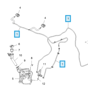 Vauxhall Adam 2013-2019 Washer Pipe Repair Kit