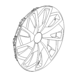 Vauxhall Astra 2015-2021 15″ Steel Wheel Cover 9 Spoke Design Silver