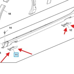Vauxhall Insignia 2009-2017 Side Skirt Jacking Covers