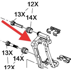 Vauxhall Astra 2004-2010 Rear Brake Pad Carrier