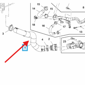 Vauxhall Mokka 2013-2019 Inlet Radiator Pipe