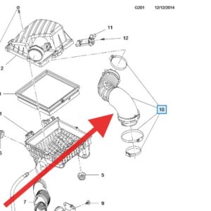 Vauxhall Adam 2013-2019 Airbox Pipe