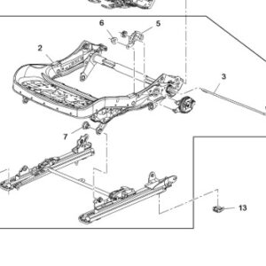 Vauxhall Astra 2015-2021 Front Seat Rail Guide
