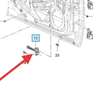 Vauxhall Ampera 2012-2015 Front Door Check Strap