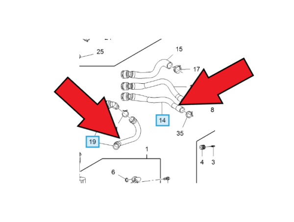 Vauxhall Corsa 2018-Present Heater Hose
