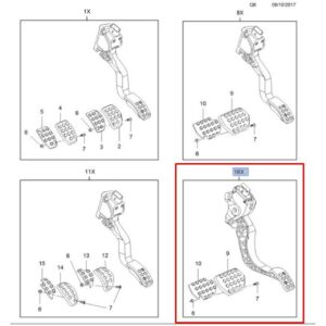 Vauxhall Crossland X 2017-2021 Drive Foot Pedal Replacement Covers – Automatic