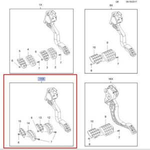 Vauxhall Crossland X 2017-2021 Drive Foot Pedal Replacement Covers – Manual