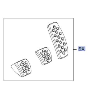 Vauxhall Astra 2015-2021 Vxr Stainless Steel Interior Pedal Covers Manual