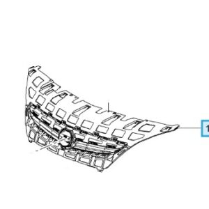 Vauxhall Astra 2016-2021 Front Upper Grille