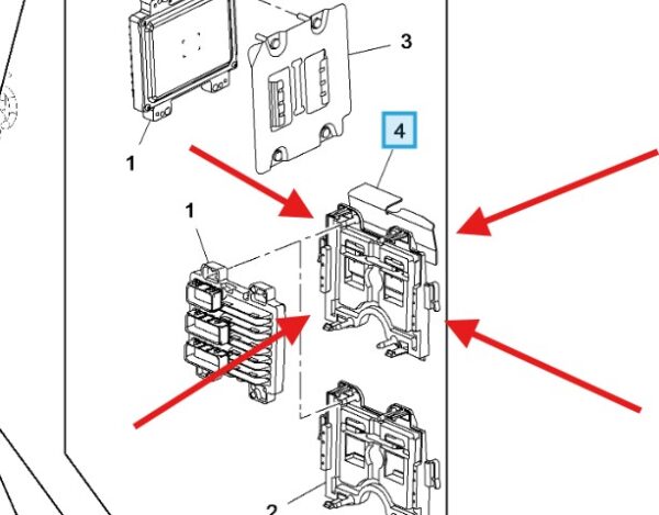 Vauxhall Corsa 2015-2019 1.4 Engine ECU Bracket