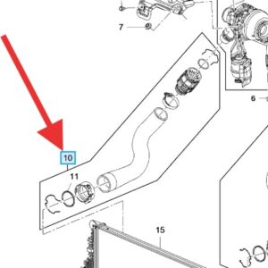 Vauxhall Insignia 1.6 CDTI 2018-Present Intercooler Pipe Outlet