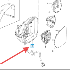 Vauxhall Astra 2016-2021 Drivers Door Mirror Case