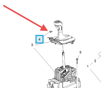 Vauxhall Mokka 2013-2019 Gear Selection Lever Bezel