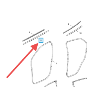 Vauxhall Mokka 2013-2019 Drivers Window Exterior Trim