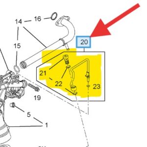 Vauxhall Astra 2011-2015 Turbo Feed Pipe
