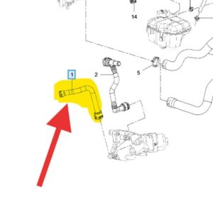 Vauxhall Astra 2011-2015 Oil Cooler Inlet Hose