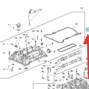 Vauxhall Astra 1.0 2015-2021 Rocker Cover & Gasket