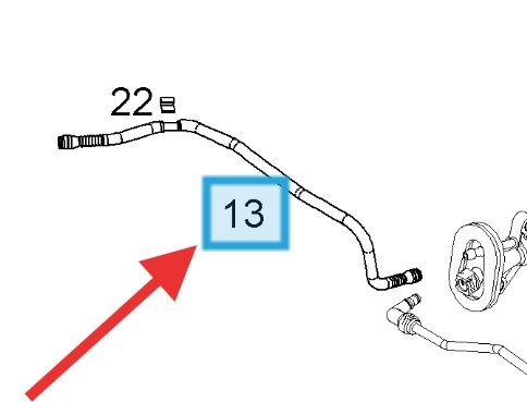 Vauxhall Corsa 2007-2014 Master Cylinder Supply Pipe