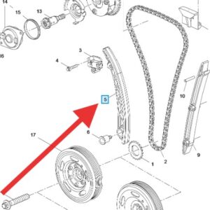 Vauxhall Astra 2011-2015 Timing Chain Tensioner Rail