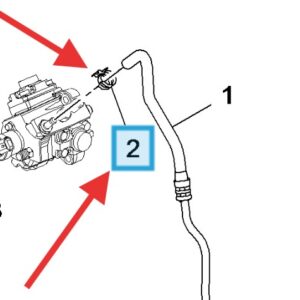 Vauxhall Astra MK VI 2010-2015 Fuel Feed Pipe Clamp