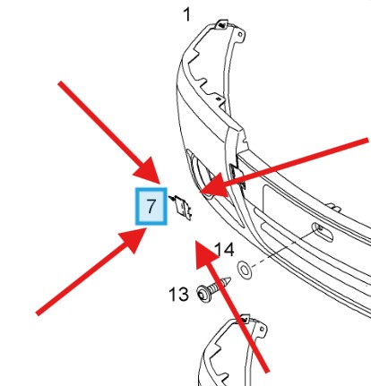 Vauxhall Vivaro 2001-2014 Front Tow Eye Cover