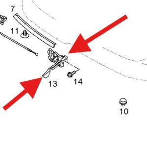 Vauxhall Agila 2008-2015 Bonnet Latch
