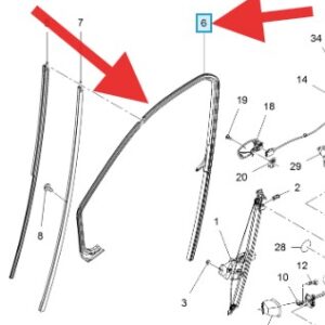 Vauxhall Vivaro 2015-2019 Front Window Seal