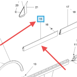 Vauxhall Mokka X 2012-2019 Passenger Door Trim