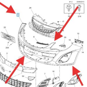 Vauxhall Corsa 2007-2014 Front Bumper