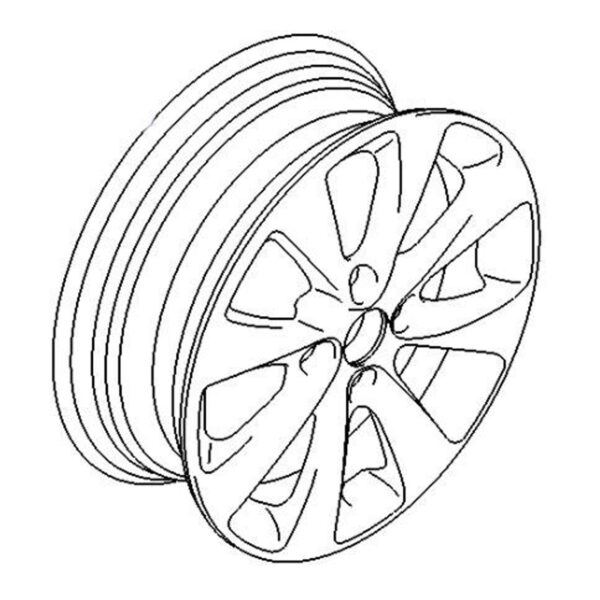 Vauxhall Agila 2008-2015 15″ Alloy Wheel 8 Spoke