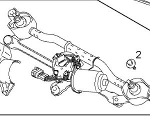 Vauxhall Agila 2008-2015 Front Wiper Motor & Linkage