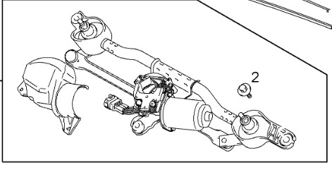 Vauxhall Agila 2008-2015 Front Wiper Motor & Linkage