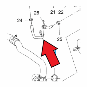 Vauxhall Vivaro 2015-2019 Thermostat Bypass Hose