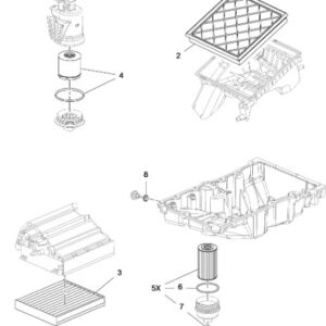 Vauxhall Adam 2013-2019 Major Service Kit Without Oil
