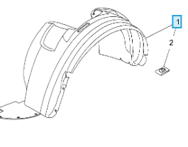 Vauxhall Combo 2012-2018 Wheel Arch Liner (Front)