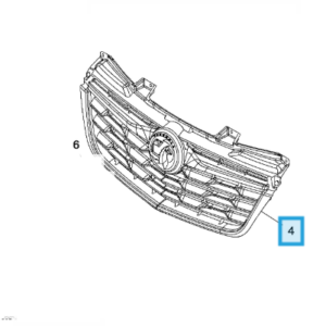 Vauxhall Movano 2021-Present Front Radiator Grille