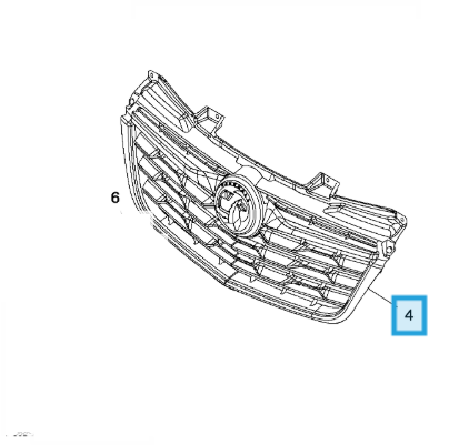 Vauxhall Movano 2021-Present Front Radiator Grille