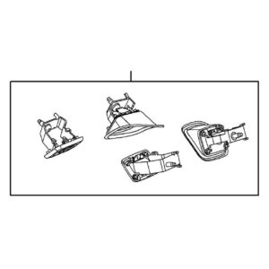 Vauxhall Grandland X 2017-Present Load Compartment Net Fixings With Sunroof