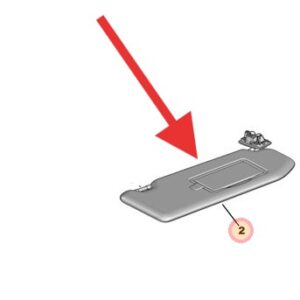 Vauxhall Corsa 2020-Present Drivers Sunvisor