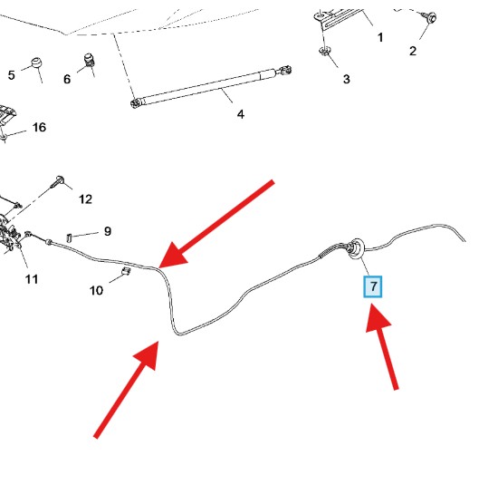 Vauxhall Corsa 2020-Present Bonnet Cable Pull Cable