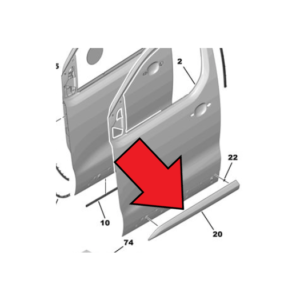 Vauxhall Vivaro 2019-Present Front Door Protector