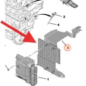 Vauxhall Grandland X  2017-Present Engine ECU Bracket
