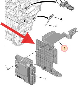 Vauxhall Grandland X 2017-Present Engine ECU Bracket